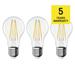 LED žiarovka Filament A60 / E27 / 5 W (75 W) / 1 060 lm / teplá biela 8592920120712