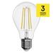 LED žiarovka Filament A60/ E27 / 7,5 W (75 W) / 1 055 lm / neutrálna biela / stmievateľné