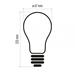 LED žiarovka Filament A67 11W E27 teplá biela