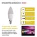 LED žiarovka GoSmart sviečka / E14 / 4,8 W (40 W) / 470 lm / RGB / stmievateľná / Zigbee 8592920121160