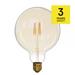 LED žiarovka Vintage G125 4W E27 teplá biela+ 8592920035757