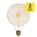 LED žiarovka Vintage G125 4W E27 teplá biela+ 8592920035757
