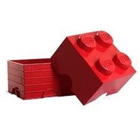 LEGO úložný box 250 x 250 x 180 mm - červená 40031730