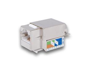 Legrand LINKEO keystone Cat5E, STP, kolma svork. typ 110, strieborny