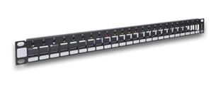 Legrand LINKEO modulárny patchpanel 24port 1U pre UTP i STP keystone, kovová vyväz. lišta 632792