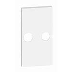 Legrand LIVING NOW KRYTKA 2X KRUHOVÝ OTVOR 2 MODULY BIELA