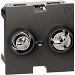 Legrand LIVING NOW TV + SAT ZÁSUVKA KONCOVÁ -10 DB 2 MODULY K4217M2P10