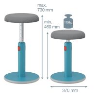 Leitz Ergo Cosy ergonomická balanční židle, modrá 65180061
