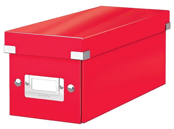 LEITZ Krabice na CD Click&Store, červená 60410026