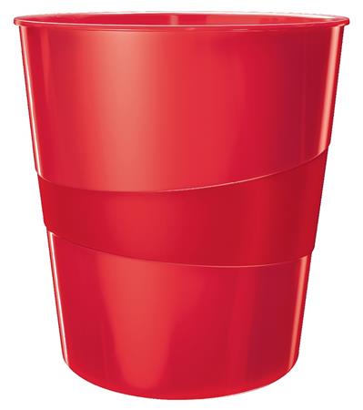 LEITZ Odpadkový koš WOW, červená 52781026