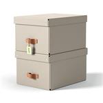 LEITZ úložný box, karton, velikost M, 2 ks béžový 61490012