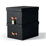 LEITZ úložný box, karton, velikost M, 2 ks černý 61490095