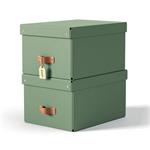 LEITZ úložný box, karton, velikost M, 2 ks zelený 61490050