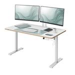 LEITZ Výškově nastavitelný elektrický ergonomický stůl Leitz Ergo bílý 120x70 cm (deska 67710001, base 67720001 67700001