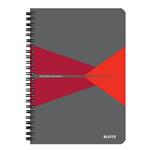 Leitz zápisník Office A5 čtverečkovaný, drátěná vazba, PP desky 44981025