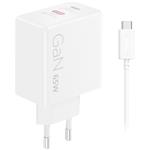 Lenovo Dual USB-C 65W GaN Charger, white 40AW065WEU