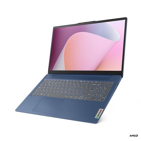 Lenovo IdeaPad Slim 3 15ABR8 Ryzen 5 5625U/8GB/SSD 512GB/15,6"/FHD/IPS/AG/300nitů/bez ADPT/WIN11 Home/modrá 82XM01AMCK