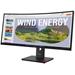 Lenovo T34WD-40/ 34" VA, prohnutý/ 3440x1440/ 21:9/ 300cd/m2cmd/ 3000:1/ 4ms/ HDMI/ DP/ USB/ RJ45/ VESA/ čern 64AEGAT1EU