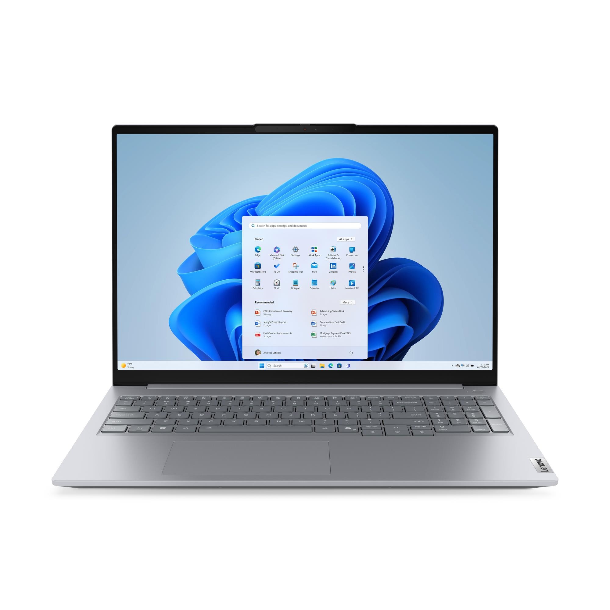 Lenovo ThinkBook 16 G9 IRL Intel Core5 210H 16GB 512GB-SSD 16" WUXGA IPS AG IntelGraphics Win11Pro Arctic Gre 21US0081CK