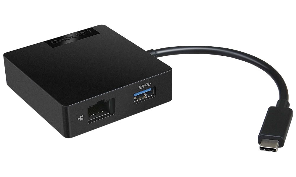 Lenovo TP USB-C Travel Hub rozšiřující adapter (VGA, RJ45, napájení) 4X90M60789