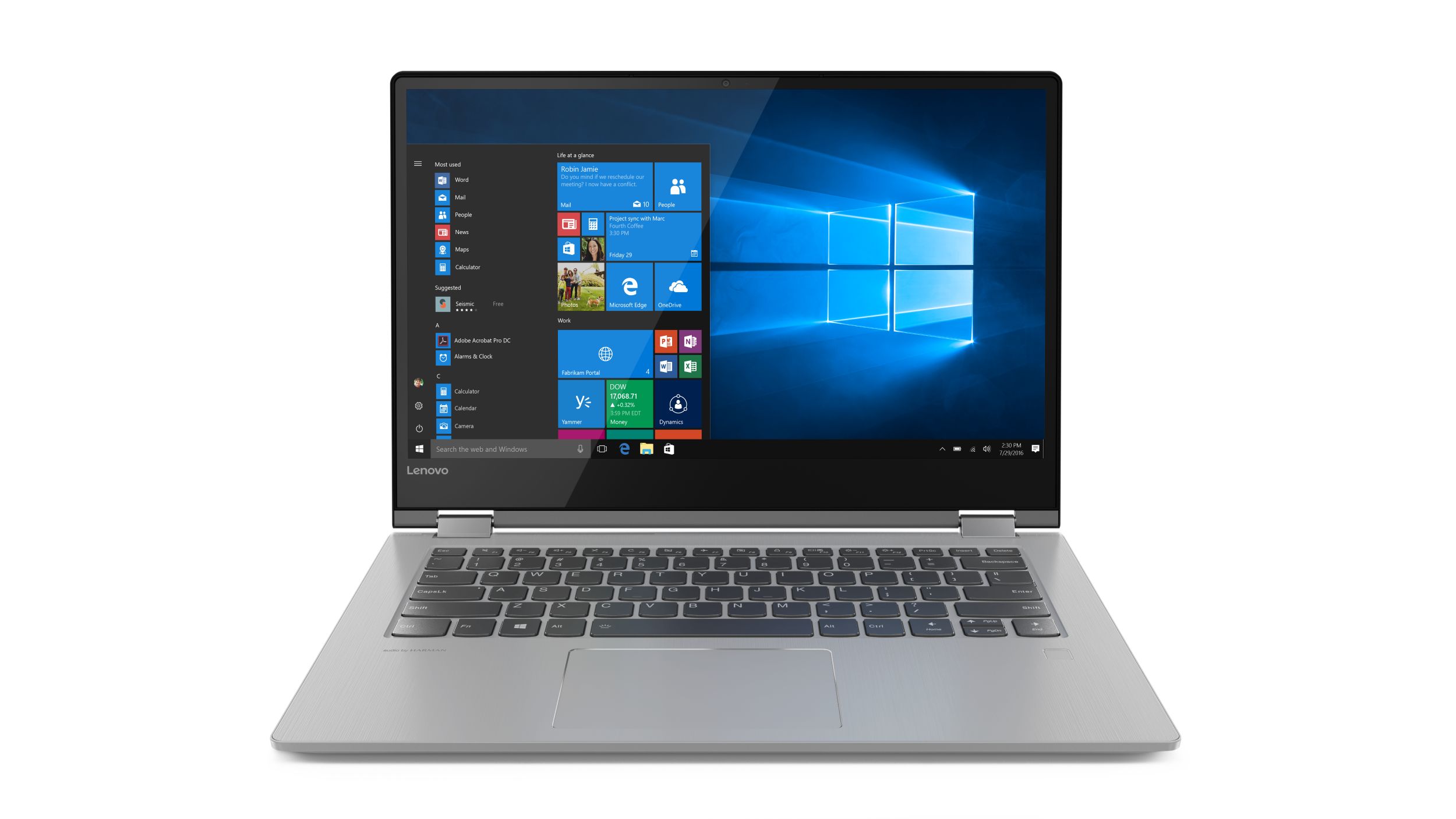 Lenovo YOGA 530 14.0 FHD IPS AG 250N TOUCH N/RYZEN 5 2500U/8GB/256 SSD /INT/W10H černý 81H9000ACK