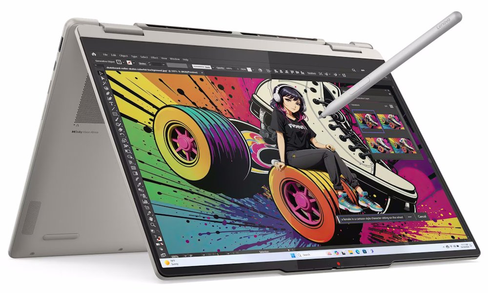 Lenovo Yoga 7 14AKP10 / Ryzen AI 7 350/ 16GB DDR5/ 1TB SSD/ Radeon Graphics/ 14"WUXGA,touch/ W11H/ zlatý 83JR003GCK