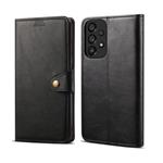 Lenuo Leather flipové pouzdro pro Samsung Galaxy A33 5G, černá 348270