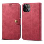Lenuo Leather flipové pouzdro pro Samsung Galaxy S22+ 5G, červená 348208