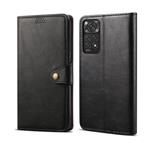 Lenuo Leather flipové pouzdro pro Xiaomi Redmi Note 11/11S, černá 348257