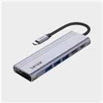 Lexar Hub, 7-in-1 USB-C, USB 3.2 Gen1. Type-C, 3xUSB-A. HDMI, SD, microSD slot. PD 100W LPAH31N-RNHNG