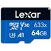Lexar microSDXC 633x UHS-I/A1/U3/10 R95/no adap (V30) 64GB LMS0633064G-BNNNG