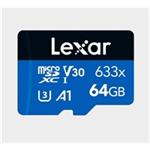 Lexar microSDXC 633x UHS-I/A1/U3/10 R95/no adap (V30) 64GB LMS0633064G-BNNNG