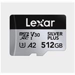 Lexar microSDXC Professional SILVER Plus UHS-I/U3/A2/4K R205/W150 (V30) 512GB LMSSIPL512G-BNANG