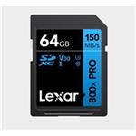 Lexar SDXC 800x Pro UHS-I cards, C10 (V30) U3, R150, 64GB LSD0800P064G-BNNNG