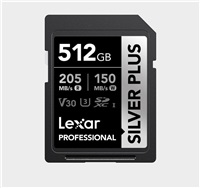 Lexar SDXC Professional SILVER Plus 1066x UHS-I/U3/A2/4K R205/W150 (V30) 512GB LSDSIPL512G-BNNNG