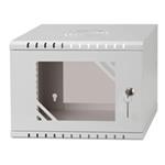 LEXI-Net 10" nástěnný rozvaděč Basic 4U, šířka 320mm, hloubka 300mm, skleněné dveře, bez zad, svařovaný, š LX10-4U-300GG