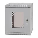 LEXI-Net 10" nástěnný rozvaděč Basic 6U, šířka 292mm, hloubka 300mm, skleněné dveře, bez zad, svařovaný, š LX10-6U-300GG