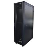 LEXI-Net 19" stojanový rozvaděč 42U 800x1000 rozebiratelný, kolečka, 1000kg, perforované dveře, černý LS42U-80/100-SB