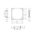 LEXI-Net podstavec s filtrem pro stojanový rozvaděč 600x600, šedý LS-PF66