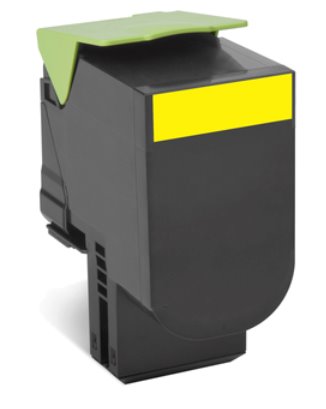 Lexmark 802XY Yellow Extra High Yield Return Program Toner Cartridge CX510 4K 80C2XYE