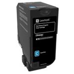 Lexmark - Azurová - originál - kazeta s barvivem LCCP - pro Lexmark CS720de, CS720dte, CS725de, CS7 74C20C0