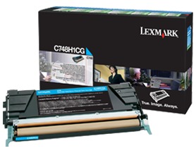 Lexmark C748 velká azur. toner.kazeta,C748H1CG