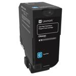 Lexmark CS720, CS725, CX725 azúrový toner so štandardnou kapacitou 3K 74C20CE