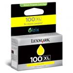 Lexmark originál ink 14N1071E, #100XL, yellow, return, 600s, Lexmark S305, 405, 505, 605, PRO205, 7