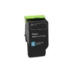 Lexmark originál toner 78C20C0, cyan, 1400str., return, Lexmark CS421dn,CS521dn,CS622de,CX421adn,CX