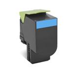 Lexmark originál toner 80C2HC0, cyan, 3000str., return, Lexmark CX410/510