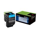 Lexmark originál toner 80C2SC0, cyan, 2000str., return, Lexmark CX310dn, CX310n, CX410de, CX410
