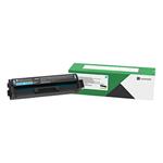 Lexmark originál toner C332HC0, cyan, 2500str., return, high capacity, Lexmark MC3326adwe, C3326dw