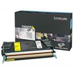Lexmark originál toner C5220YS, yellow, 3000str., return, Lexmark C522n, C524