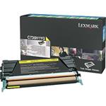 Lexmark originál toner C736H1YG, yellow, 10000str., return, high capacity, Lexmark C736, X736, X738